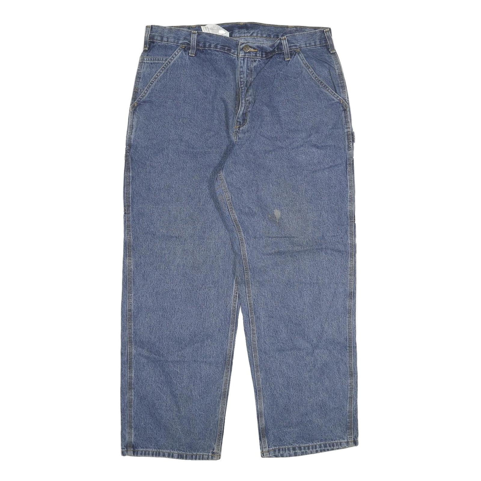 CARHARTT Mens Jeans Blue Relaxed Loose Denim Medium W38 L30 Workwear Casual