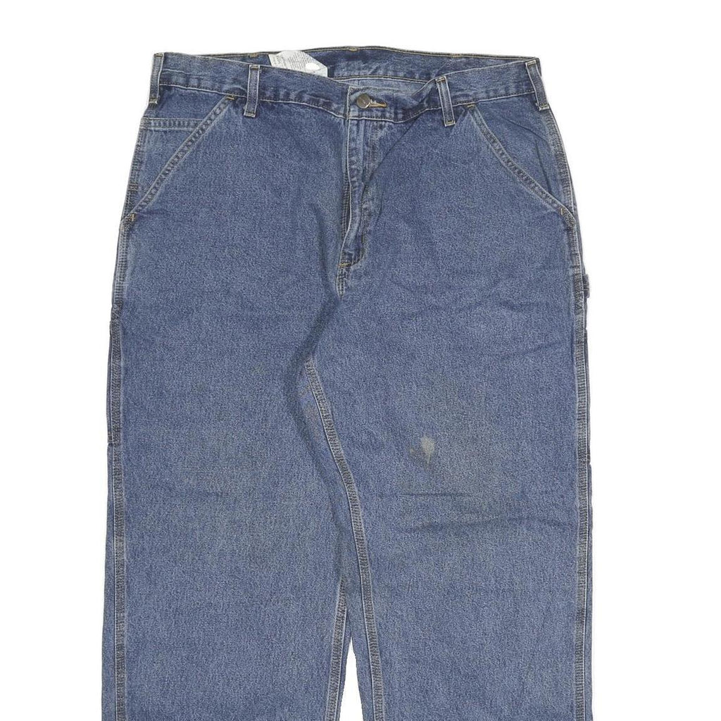 CARHARTT Mens Jeans Blue Relaxed Loose Denim Medium W38 L30 Workwear Casual
