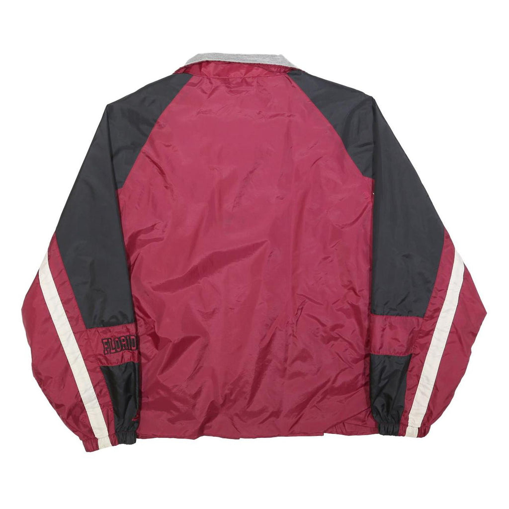 STARTER Mens Maroon & Black Florida State Jacket M Nylon Zip Plain Lightweight