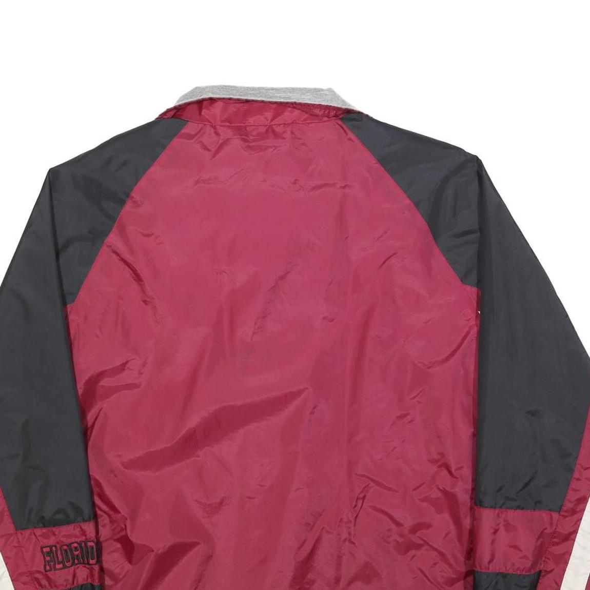STARTER Mens Maroon & Black Florida State Jacket M Nylon Zip Plain Lightweight