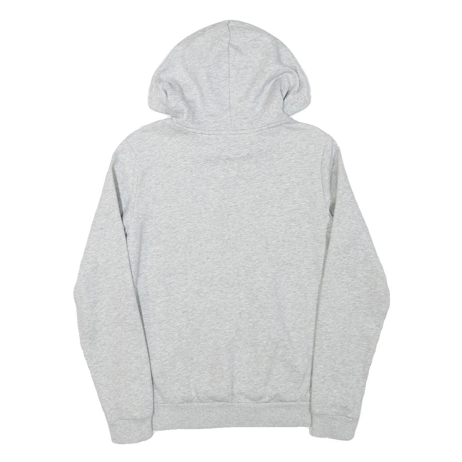 PUMA Womens Grey Hoodie M Cotton Blend Pullover Sweatshirt Casual