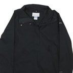 COLUMBIA Womens Black Outdoor Jacket M Polyester Zip Plain Lightweight Warm