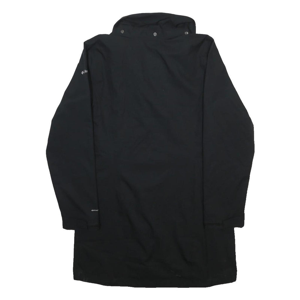 COLUMBIA Womens Black Outdoor Jacket M Polyester Zip Plain Lightweight Warm
