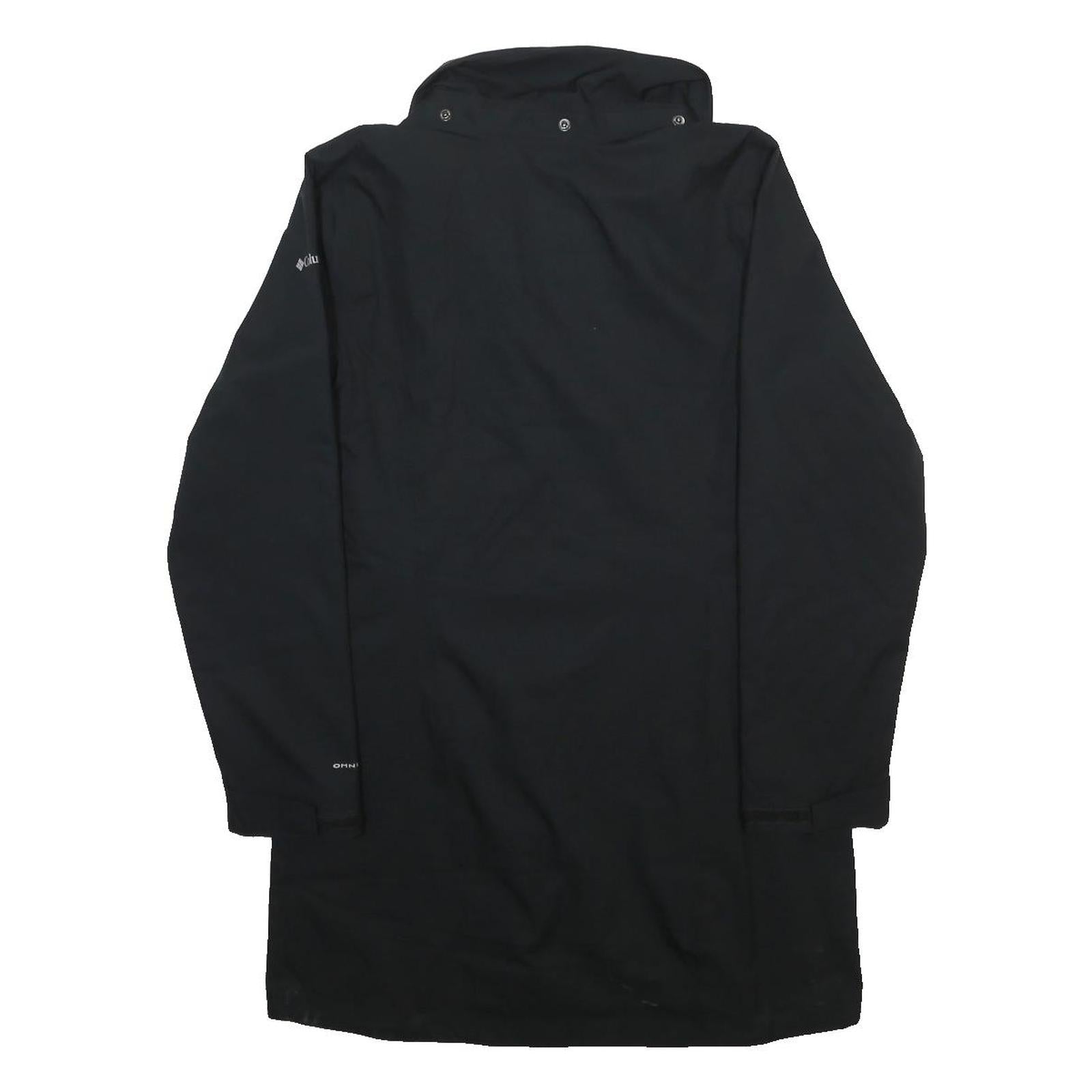 COLUMBIA Womens Black Outdoor Jacket M Polyester Zip Plain Lightweight Warm