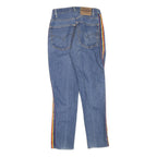 LEVI'S Womens Jeans Blue Slim Straight Denim Light W26 L28 Rainbow Trim