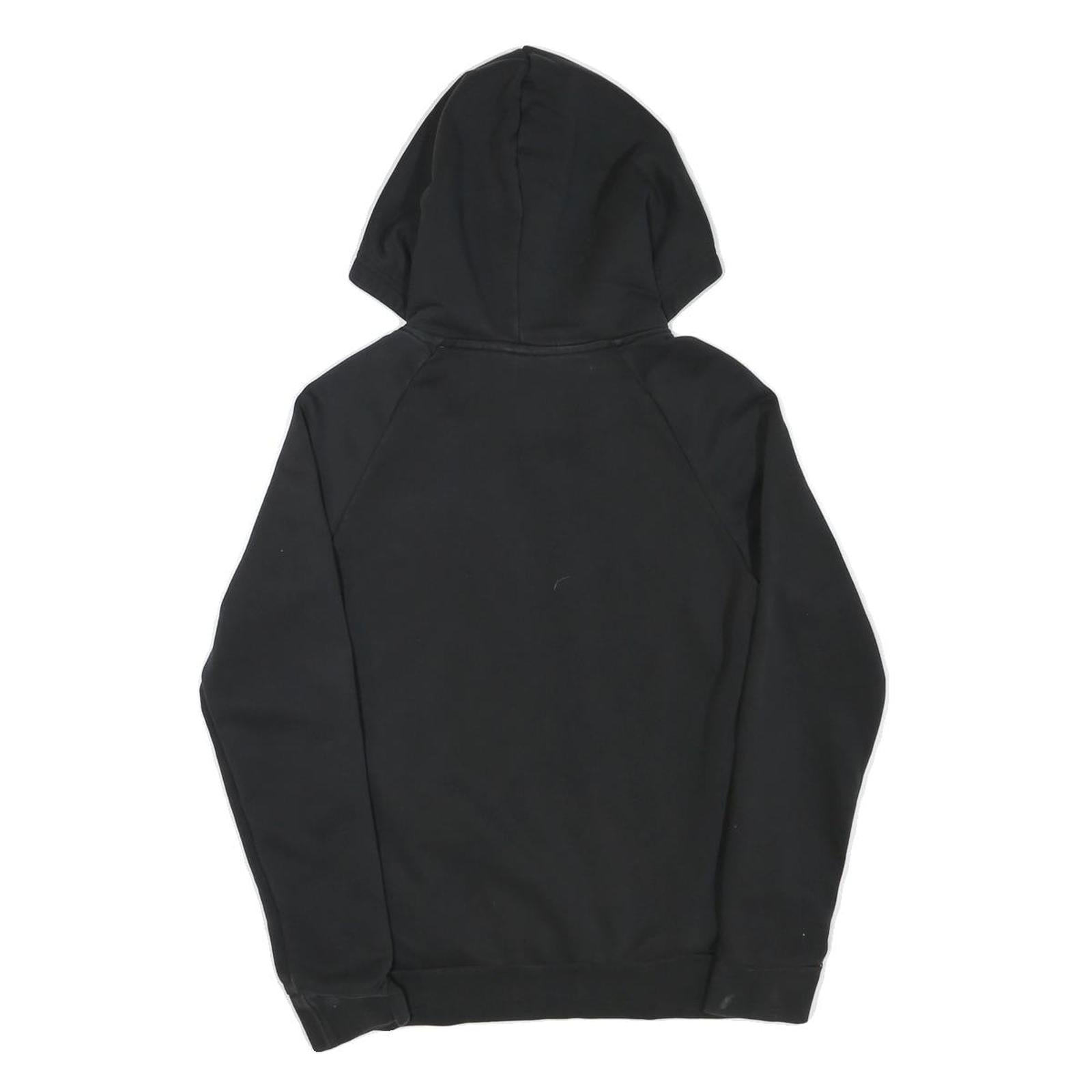 ADIDAS Womens Black Hoodie S Cotton Blend Pullover Casual Sportswear