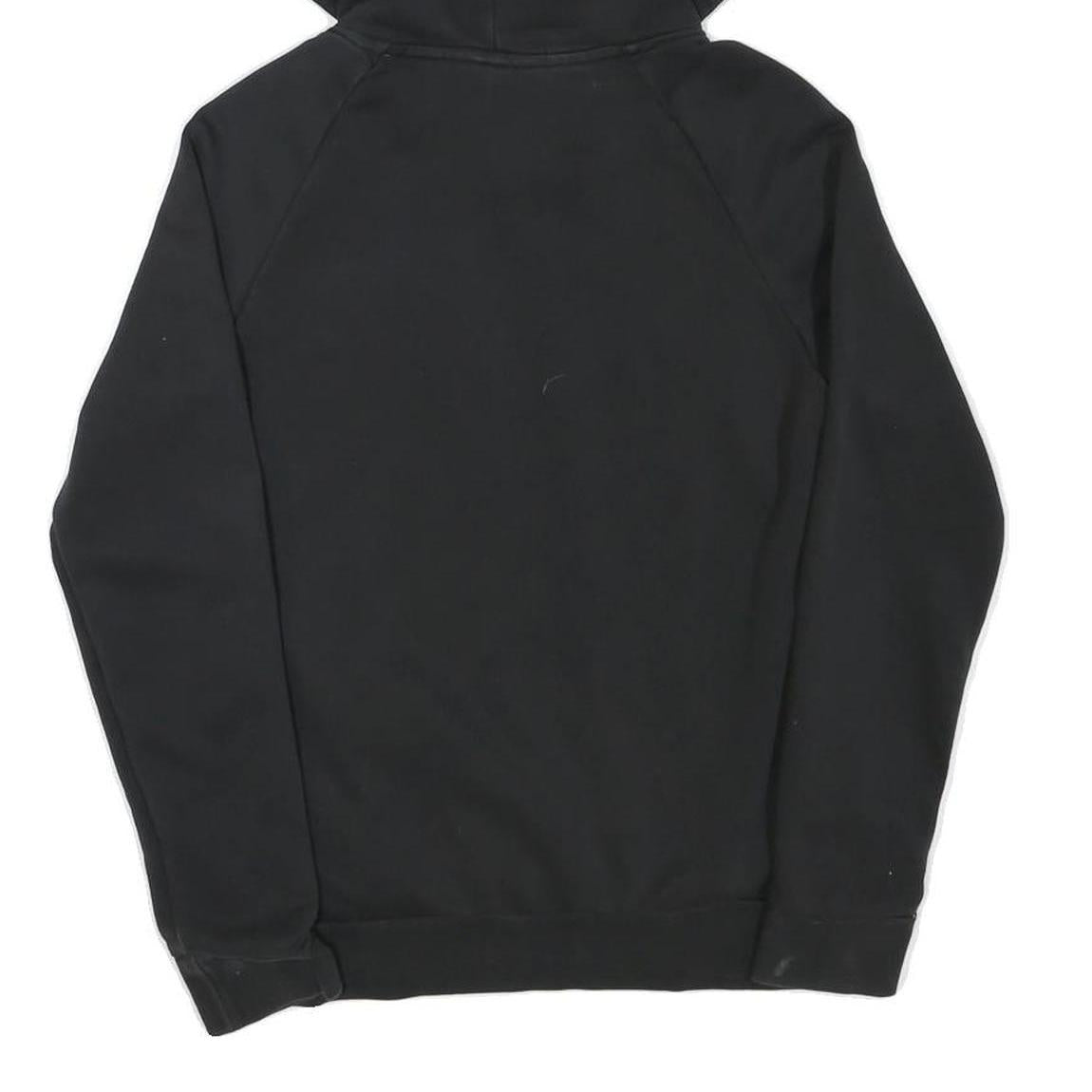 ADIDAS Womens Black Hoodie S Cotton Blend Pullover Casual Sportswear