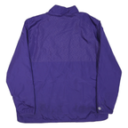 HOLLOWAY Mens Purple XL Polyester Blend Jacket Windbreaker Zip Front Sports