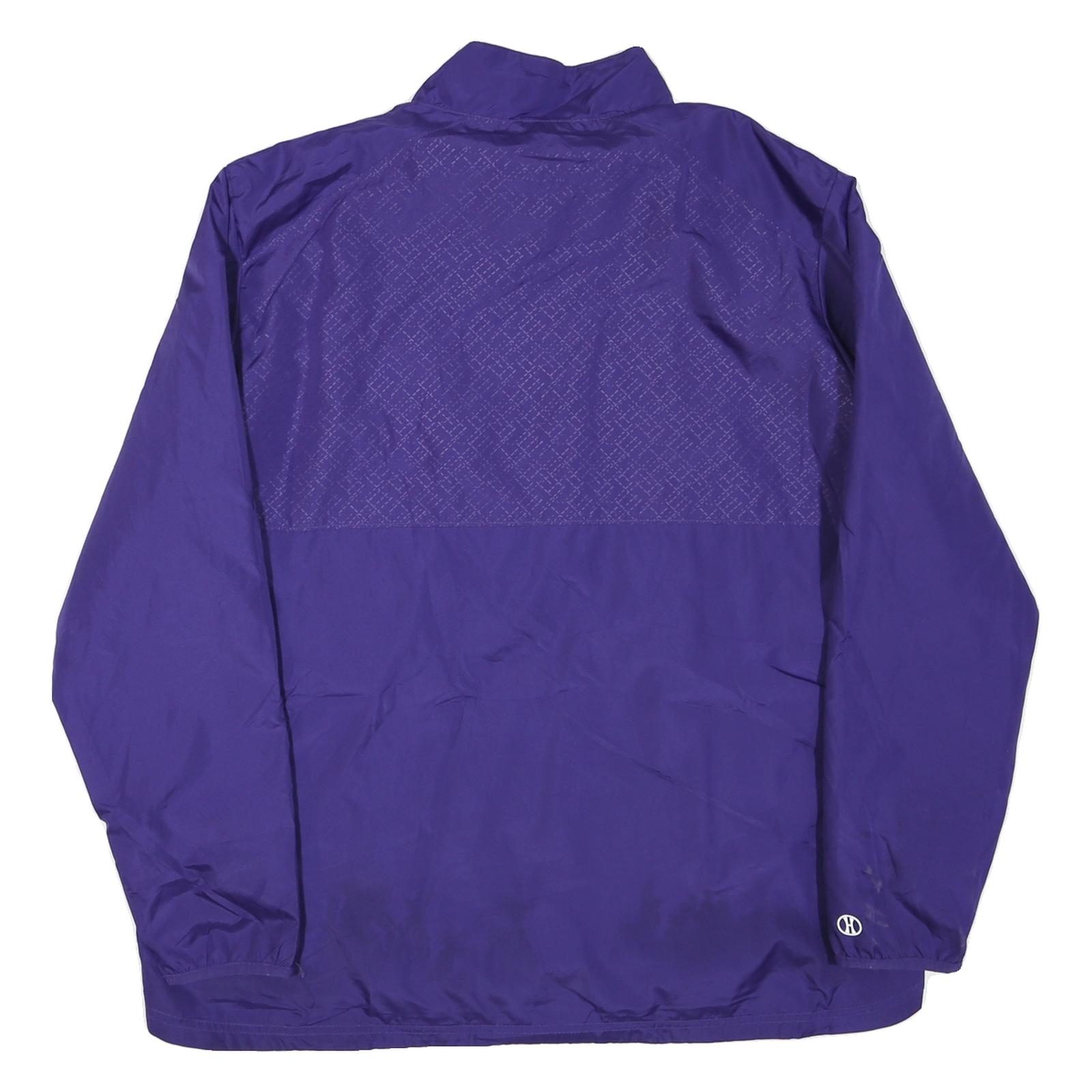 HOLLOWAY Mens Purple XL Polyester Blend Jacket Windbreaker Zip Front Sports