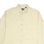TIMBERLAND Mens Cream Cotton Shirt XL Button-Down Long Sleeve Casual Relaxed Fit
