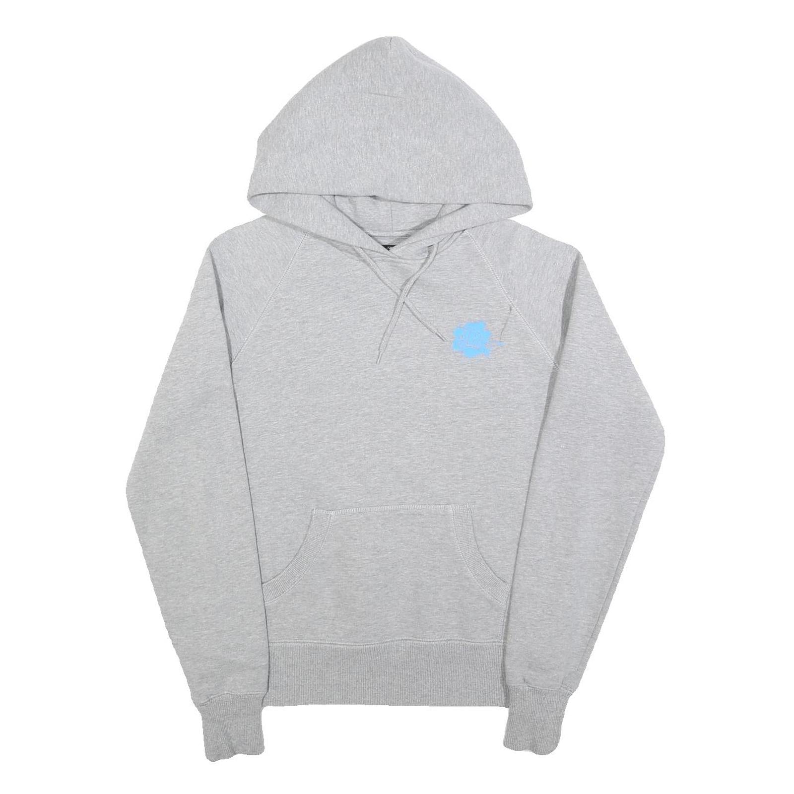 TATPA Womens Grey Hoodie M Cotton Blend Pullover Casual Lightweight Sweatshirt