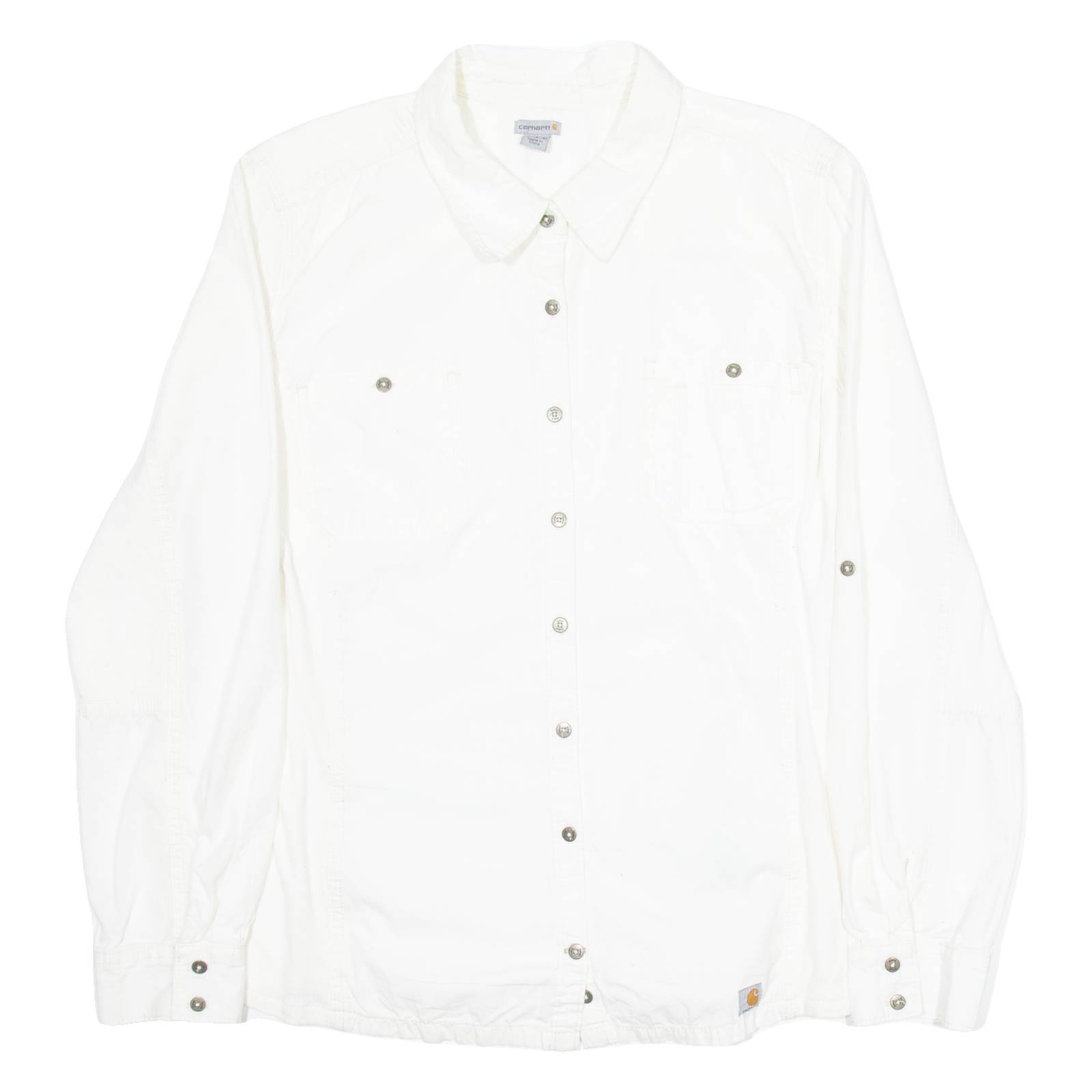 CARHARTT Womens Plain Shirt White Long Sleeve XL