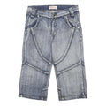 KLS Mens Denim Blue Casual Shorts M W31 Cotton Lightweight Relaxed Fit