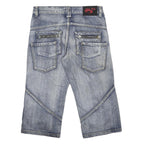 KLS Mens Denim Blue Casual Shorts M W31 Cotton Lightweight Relaxed Fit