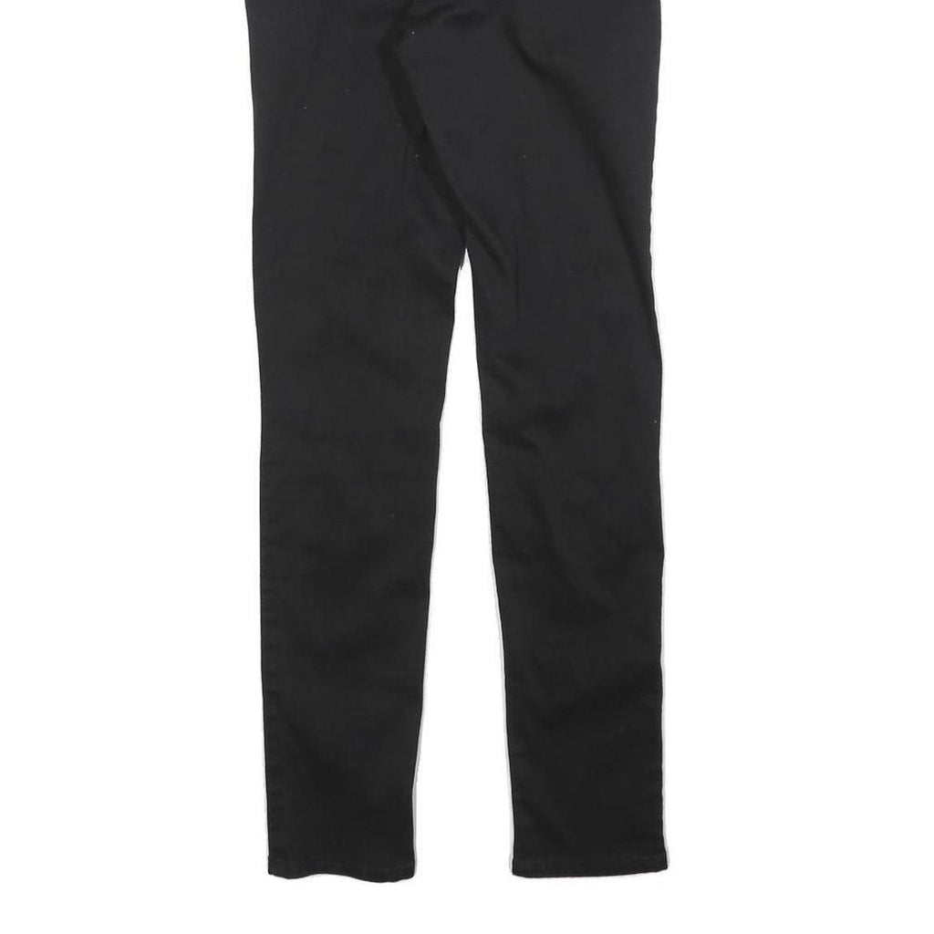 LEVI'S Womens Slim Black Jeans Denim W26 L30 Stylish Cotton Blend Zip Closure