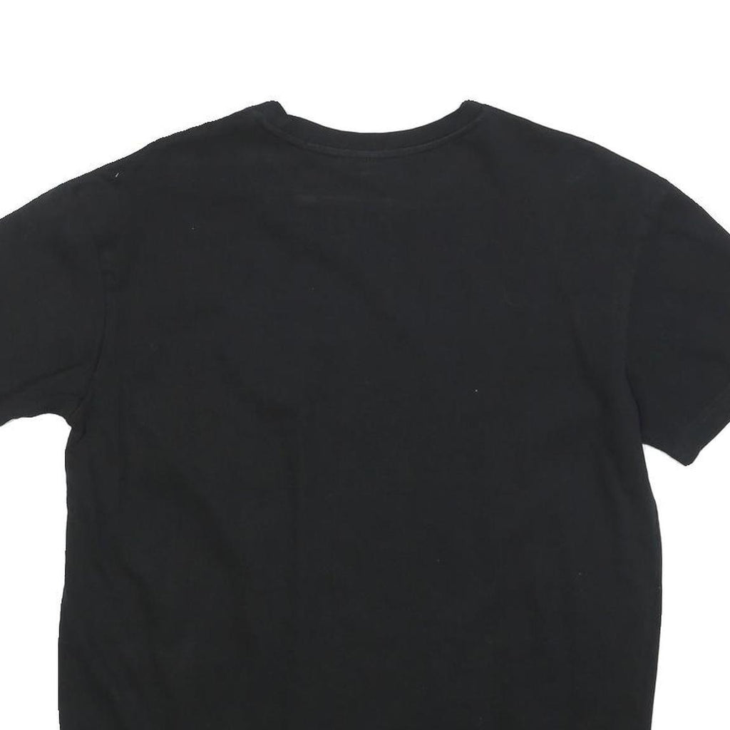 Mens Black Tupac Graphic T-Shirt S Short Sleeve Crew Neck Music Print