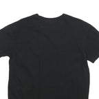 Mens Black Tupac Graphic T-Shirt S Short Sleeve Crew Neck Music Print