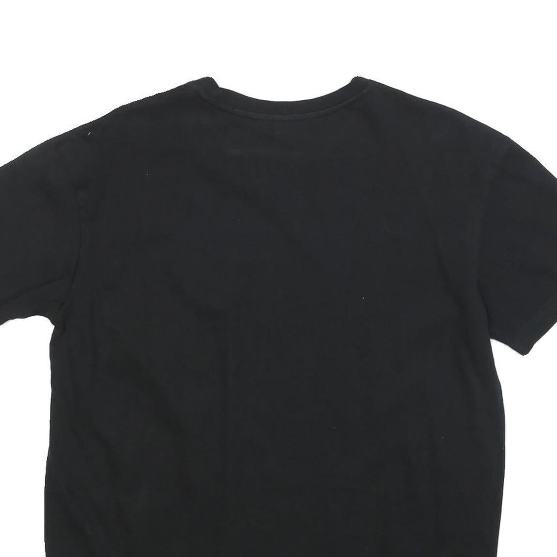 Mens Black Tupac Graphic T-Shirt S Short Sleeve Crew Neck Music Print