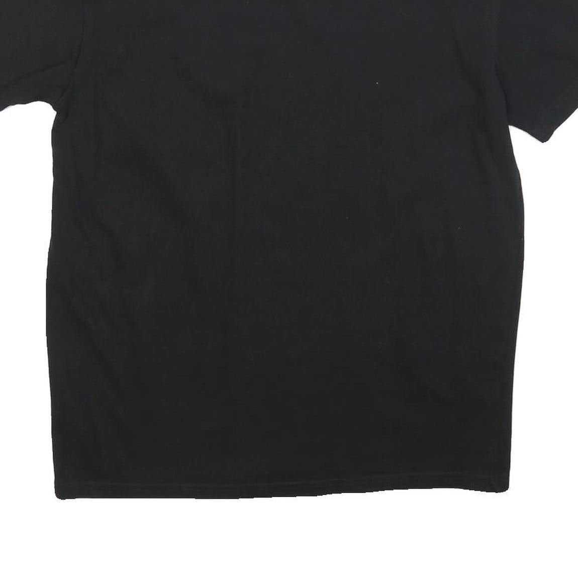 Mens Black Tupac Graphic T-Shirt S Short Sleeve Crew Neck Music Print