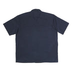 DICKIES Mens Navy Plain Shirt Short Sleeve XL Workwear Durable Button Front