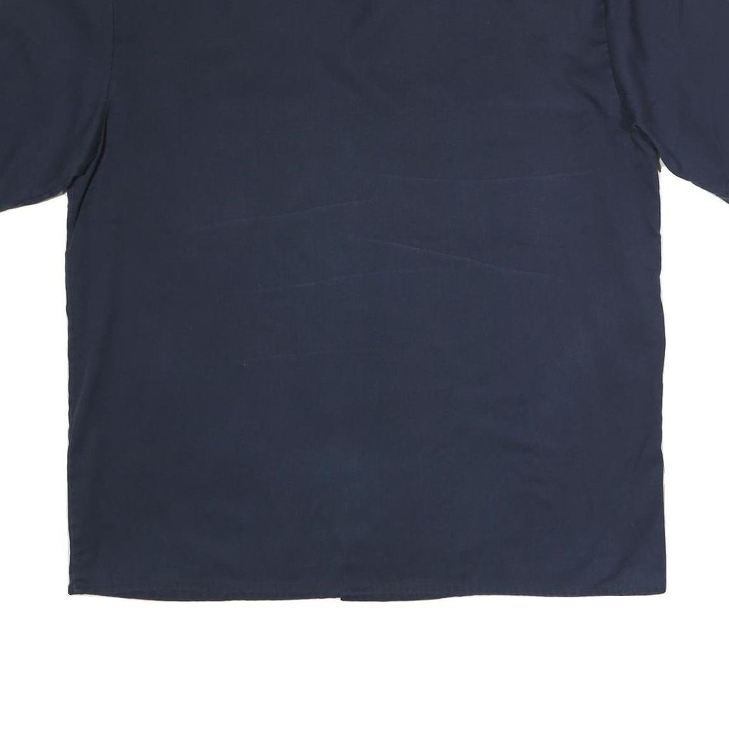 DICKIES Mens Navy Plain Shirt Short Sleeve XL Workwear Durable Button Front