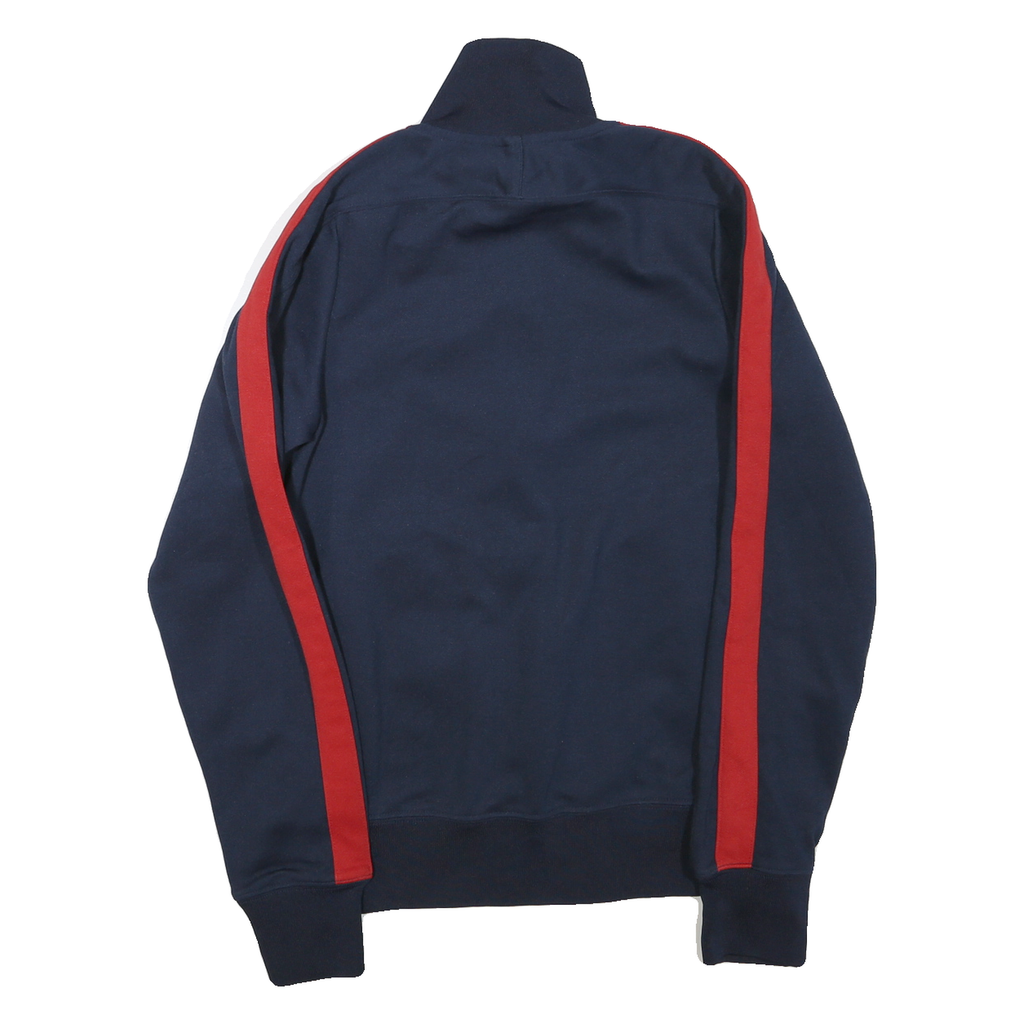 NIKE Mens Navy & Red Zip Jacket XS Polyester Blend Plain Sportswear