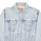 LEVI'S Womens Blue Denim Jacket S Cotton Blend Button Closure Classic Fit Iconic