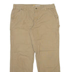 CARHARTT Carpenter Womens Trousers Beige Regular Straight W36 L30