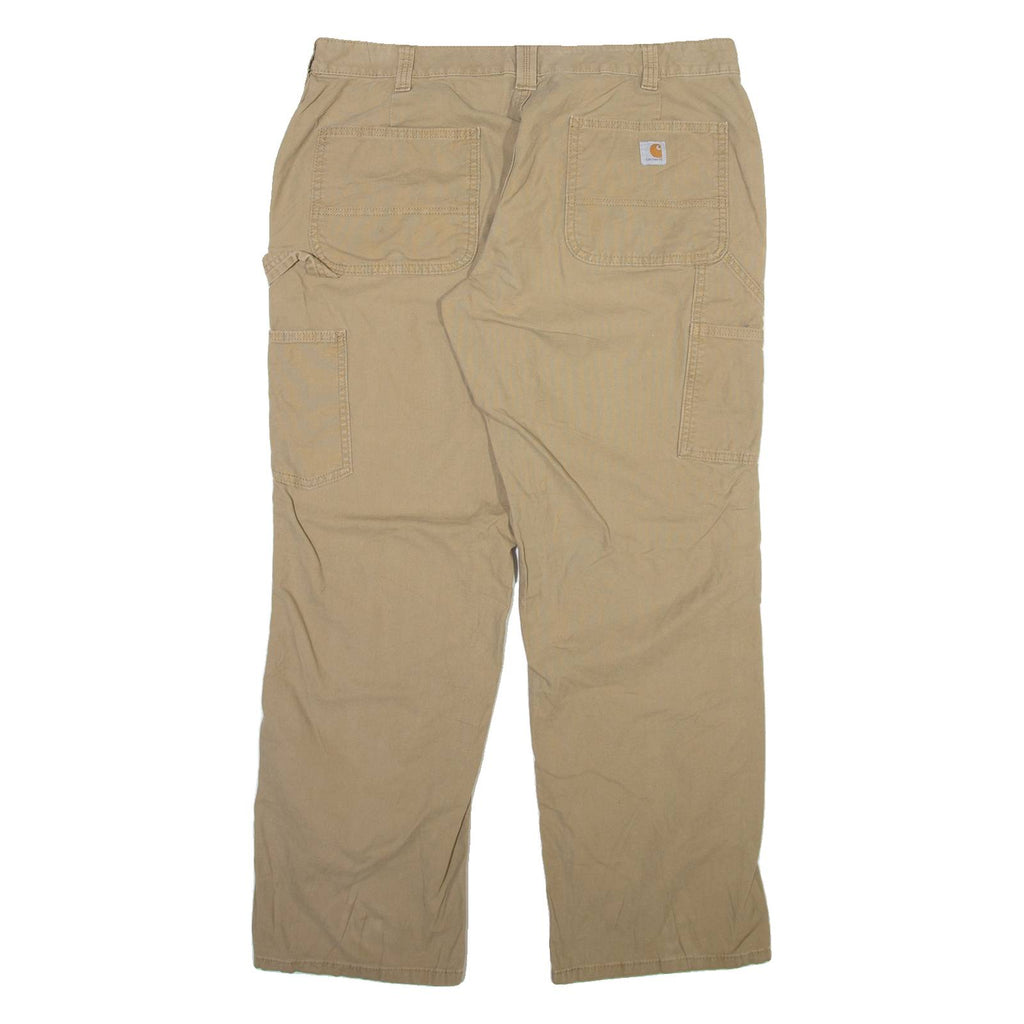 CARHARTT Carpenter Womens Trousers Beige Regular Straight W36 L30