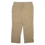 CARHARTT Carpenter Womens Trousers Beige Regular Straight W36 L30