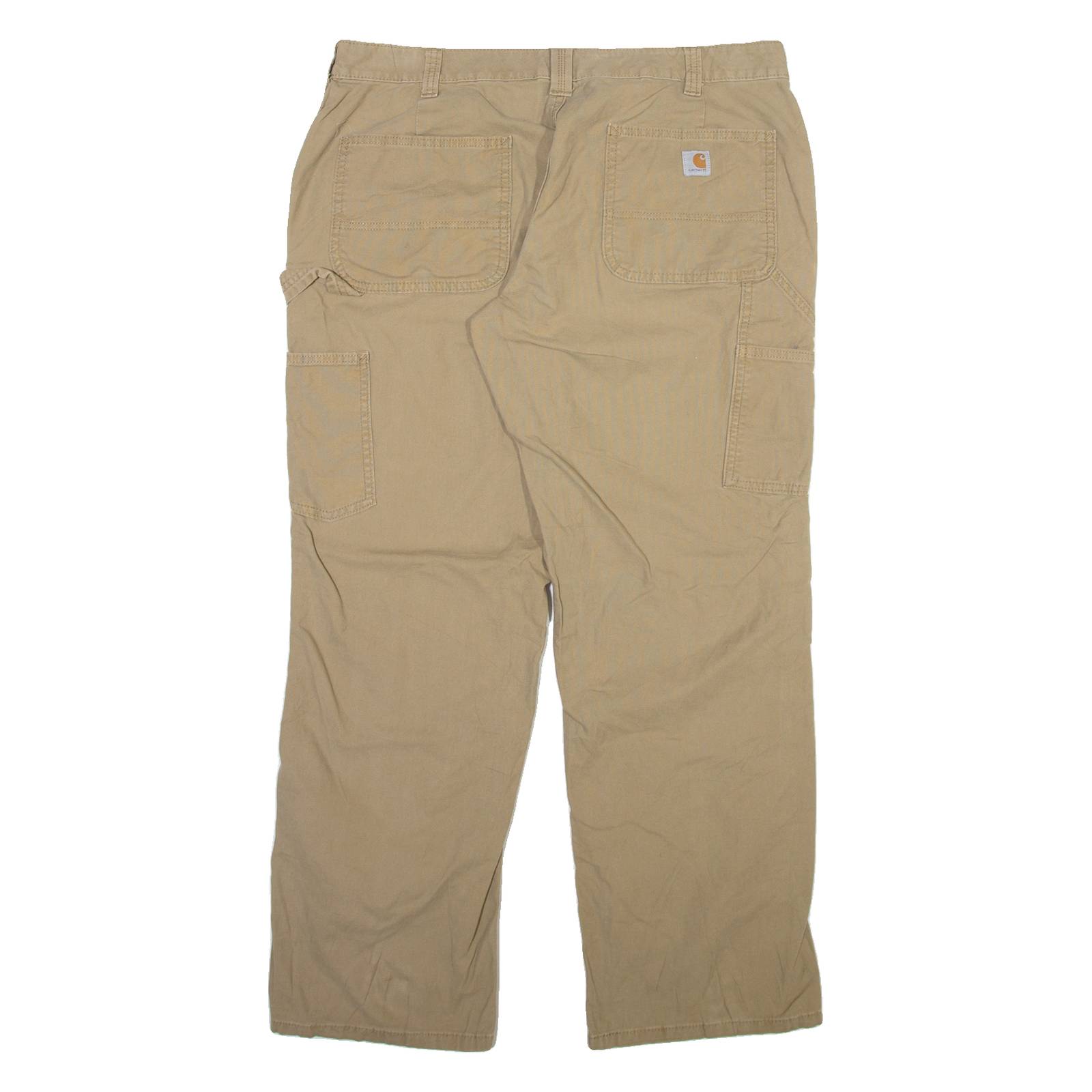 CARHARTT Carpenter Womens Trousers Beige Regular Straight W36 L30