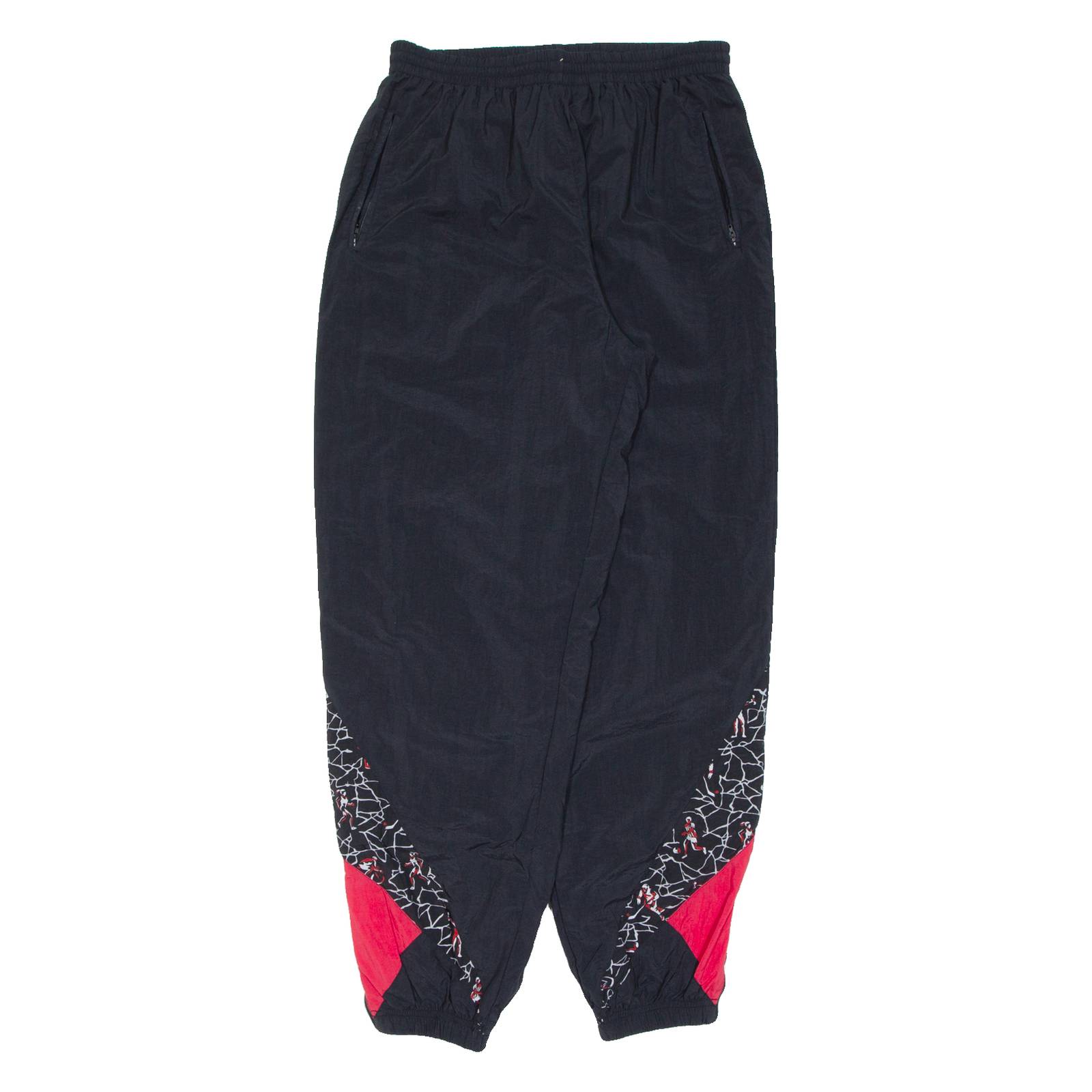 Womens Track Pants Black Tapered XL W31 L32