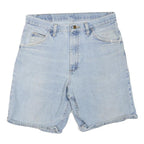WRANGLER Womens Shorts Blue Denim Casual M W32 Cotton Blend Light Wash