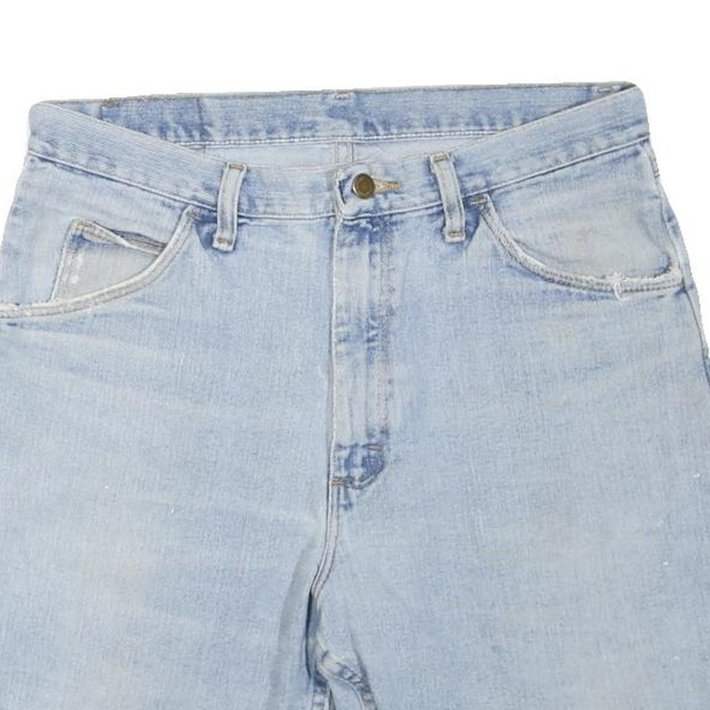 WRANGLER Womens Shorts Blue Denim Casual M W32 Cotton Blend Light Wash