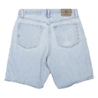 WRANGLER Womens Shorts Blue Denim Casual M W32 Cotton Blend Light Wash
