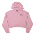 ELLESSE Womens Pink Cropped Hoodie UK 14 Casual Cotton Blend Stylish