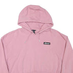 ELLESSE Womens Pink Cropped Hoodie UK 14 Casual Cotton Blend Stylish