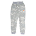 ELLESSE Womens Joggers Grey Camouflage XS W26 L26 Slim Tapered Logo Drawstring