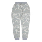 ELLESSE Womens Joggers Grey Camouflage XS W26 L26 Slim Tapered Logo Drawstring