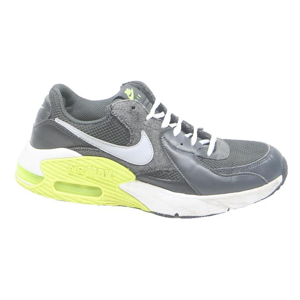 NIKE Air Max Mens Low Top Trainers Grey White & Volt Synthetic UK 7.5 Retro