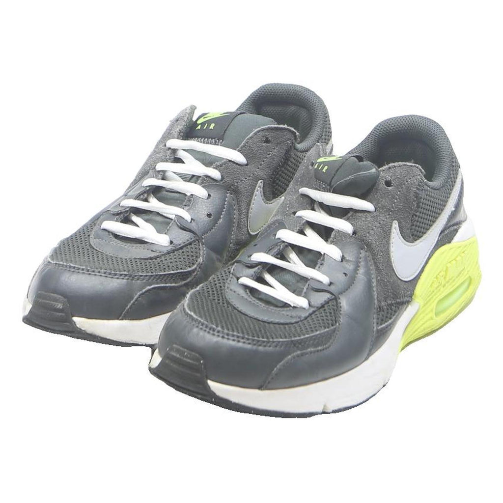 NIKE Air Max Mens Low Top Trainers Grey White & Volt Synthetic UK 7.5 Retro