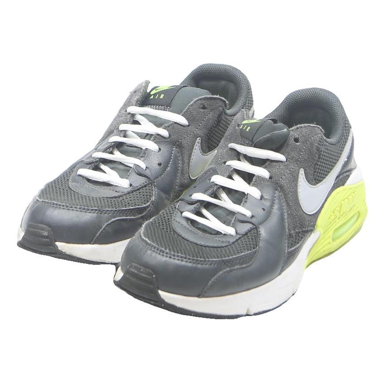 NIKE Air Max Mens Low Top Trainers Grey White & Volt Synthetic UK 7.5 Retro