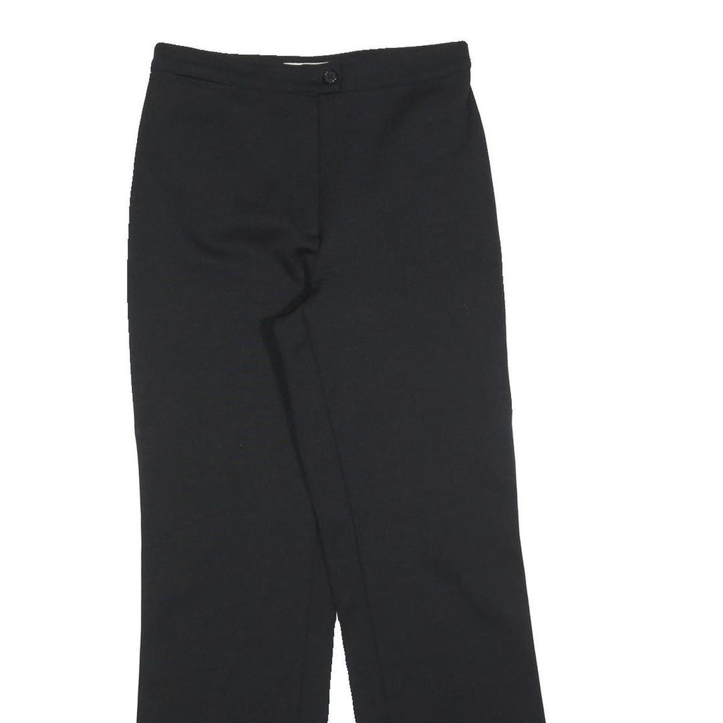 LOUISIANA Womens Polyester Blend Black Regular Fit Straight Leg Trousers W28 L30