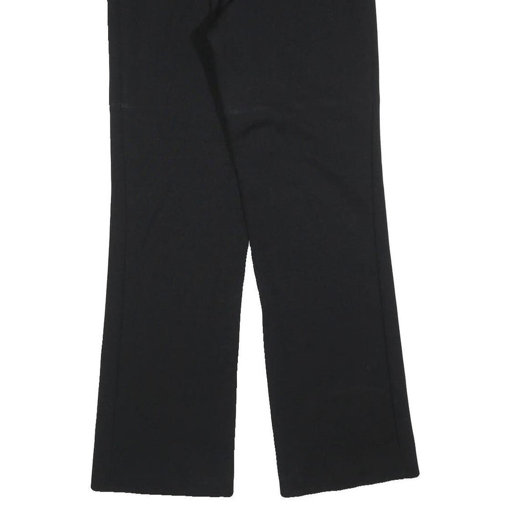 LOUISIANA Womens Polyester Blend Black Regular Fit Straight Leg Trousers W28 L30