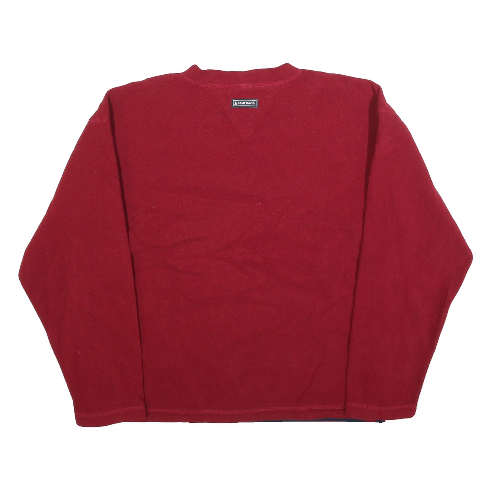 CAMP DAVID Mens Red Santa Barbara UCSB Patterned Pullover Jumper S Basic Knit