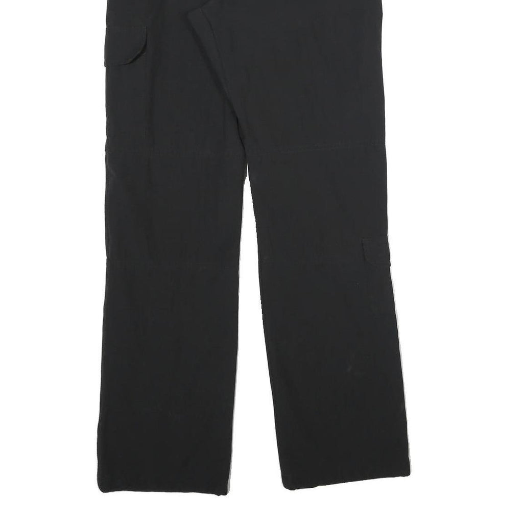 TREVOLUTION Womens Polyester Black Regular Straight Trousers W26 L33 Elastic