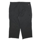 DICKIES Mens Cotton Blend Black Regular Fit Straight Leg Trousers W40 L24