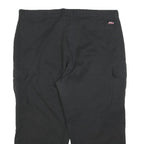 DICKIES Mens Cotton Blend Black Regular Fit Straight Leg Trousers W40 L24