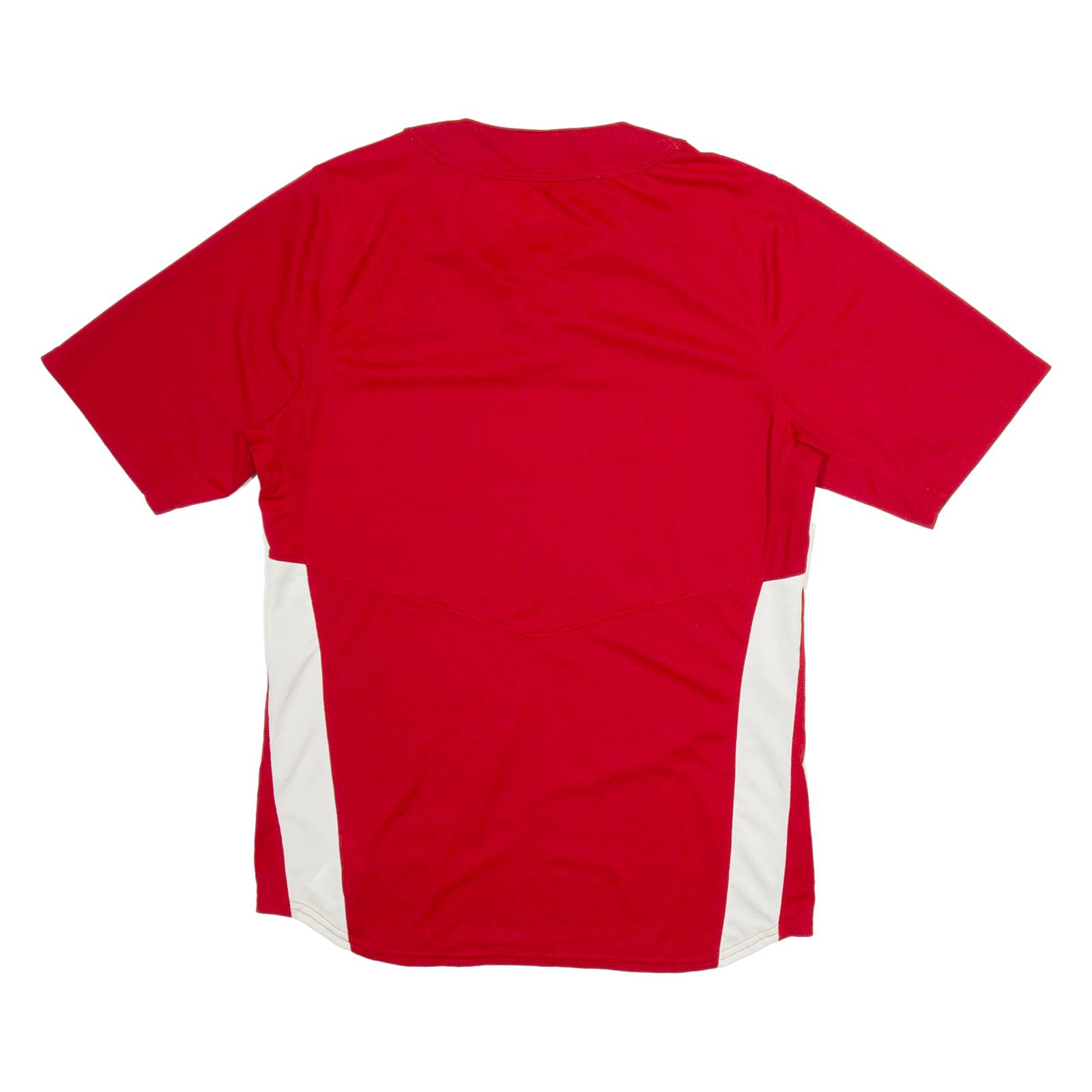 ADIDAS Baseball Mens Jersey Red Button Neck L
