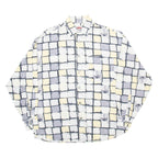 BASIC SYSTEM Mens Shirt Grey Check Long Sleeve M